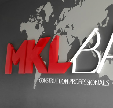 Mkl Bau litery wewnętrzne