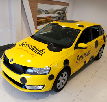 Serenada oznakowanie samochodu osobowego 