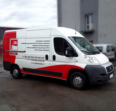 Szulc oznakowanie samochodu dostawczego