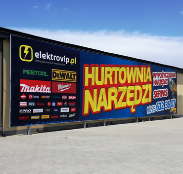Elektrovip baner duży format