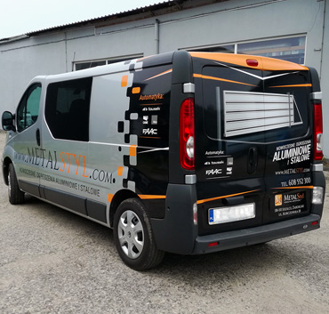 Metalstyl reklama samochód dostawczy
