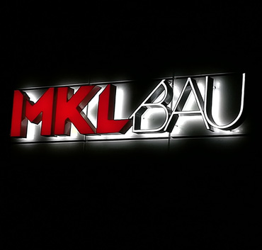 MKL BAU litery zewnętrzne - podświetlenie