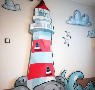 Wydruk Z UV, pcv frezowane 