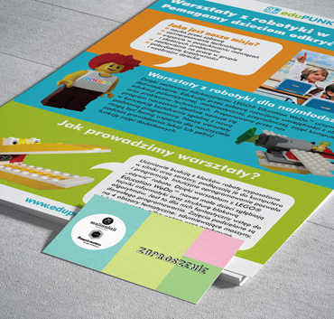 Edupunkt ulotka A4, Mali Na Fali zaproszenie