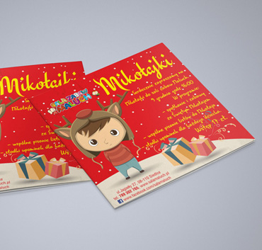 Maluch ulotka kwadrat - mikołajki 