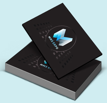 MMS EXPO wizytówka z lakierem UV