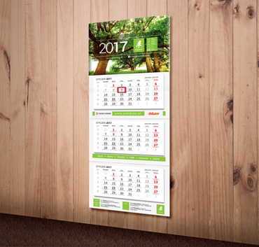 Pakdrew kalendarz trójdzielny