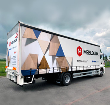 Meblolux oklejenie - samochód ciężarowy