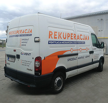 Govent oznakowanie pojazdu tył