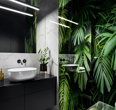 Druk UV szkło łazienka