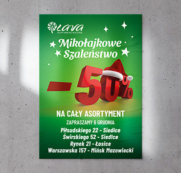 Lava plakat mikołajki